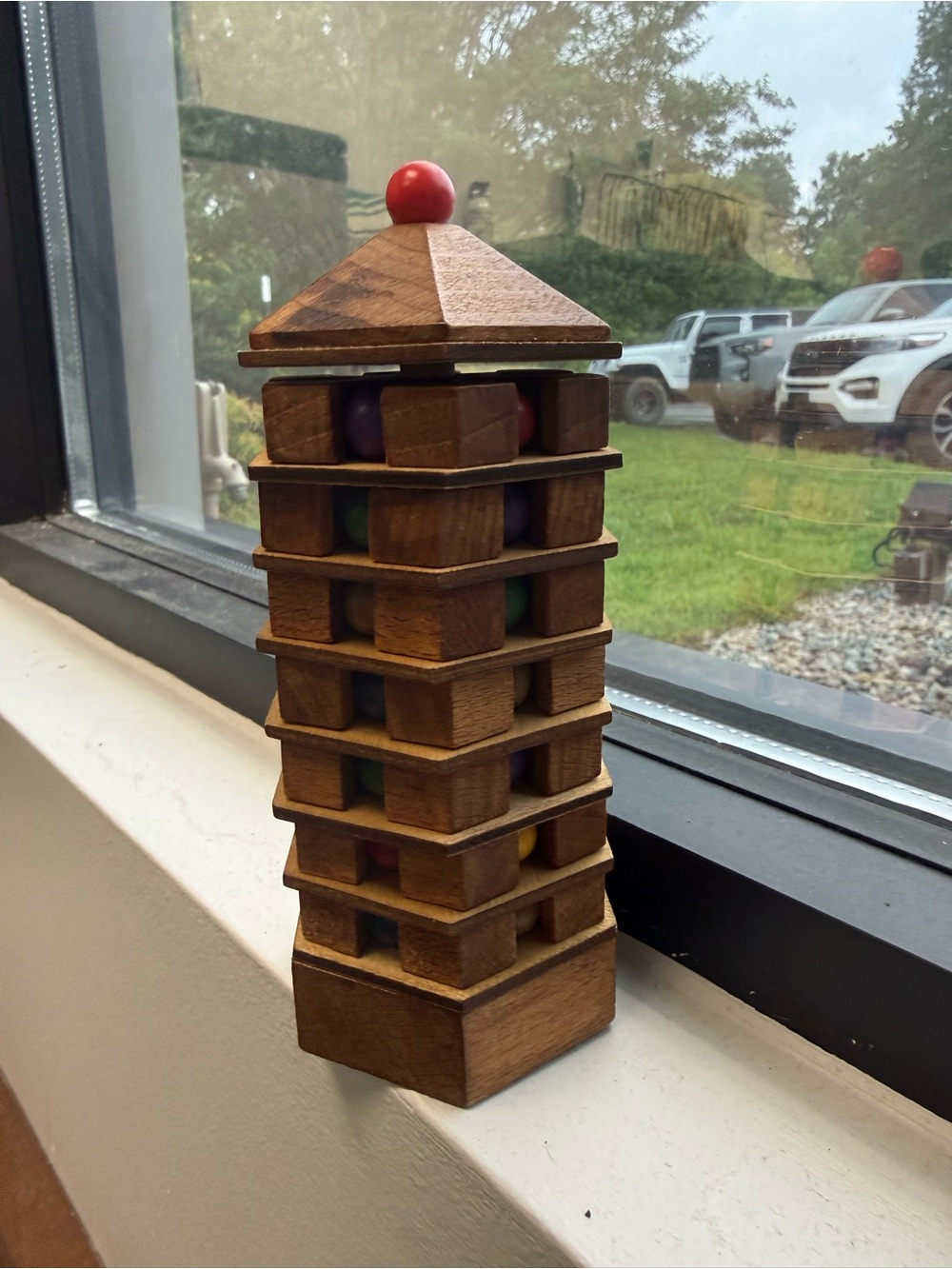 3 for $25 Tower Puzzle Game with Colored Marbles (Chinese Pagoda)
